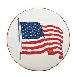 US FLAG SPARE TIRE COVER, 27"