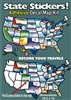 USA STATE STICKERS MAP