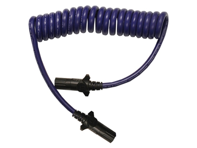 BLUE OX 6 WAY COILED ELECTRICAL CABLE, BX8862