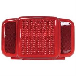PETERSON TAIL LIGHT LENS WITH LICENSE LENS (CLEAR LENS ON BOTTOM), B457L-15