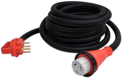 50 AMP MALE TO 50 AMP FEMALE TWIST 25FT RV EXTENSION CORD, A10-5025ED