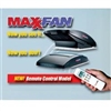 MAXXAIR FAN ROOF VENT WITH REMOTE, BLACK, 00-07500K