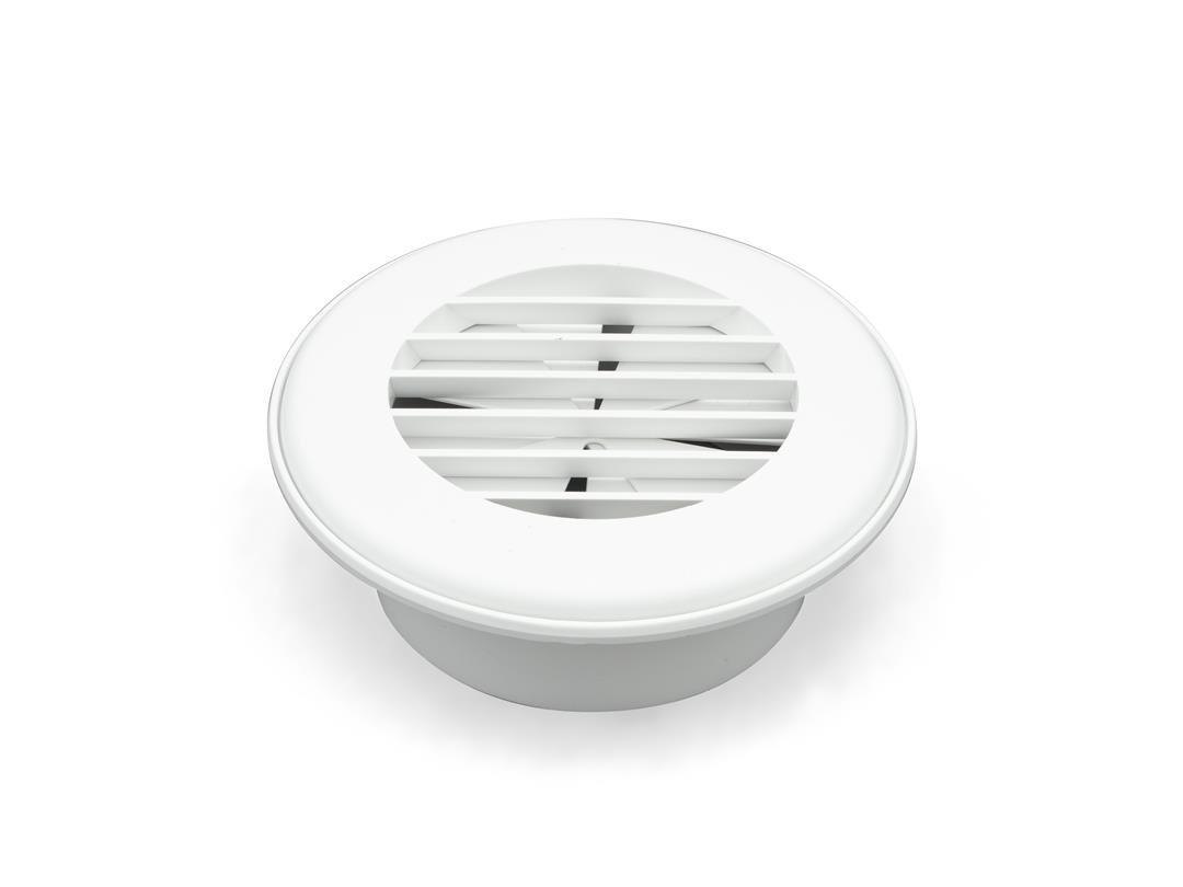 8 Inch Rounded Register B&B MOLDERS THETFORD 94267 THERMOVENT HEAT VENT ROUND REGISTER DAMPER WHITE
